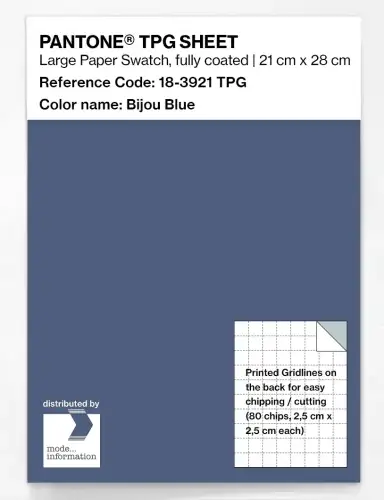 PANTONE® TPG SHEET 18-3921 TPG Bijou Blue