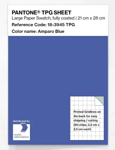 PANTONE® TPG SHEET 18-3945 TPG Amparo Blue