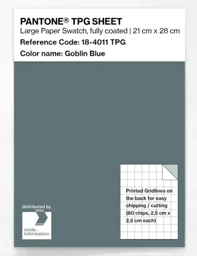 PANTONE® TPG SHEET 18-4011 TPG Goblin Blue