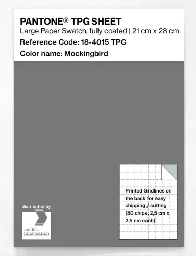 PANTONE® TPG SHEET 18-4015 TPG Mockingbird
