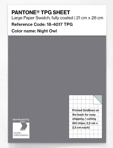 PANTONE® TPG SHEET 18-4017 TPG Night Owl