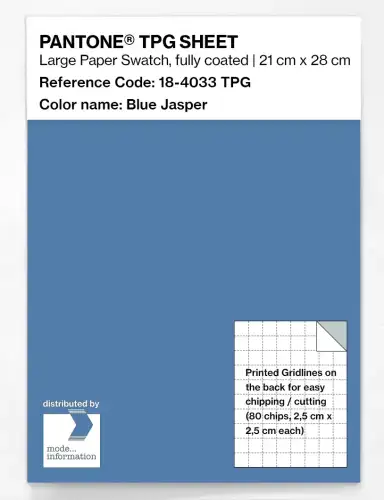 PANTONE® TPG SHEET 18-4033 TPG Blue Jasper