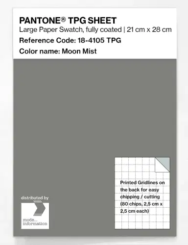 PANTONE® TPG SHEET 18-4105 TPG Moon Mist