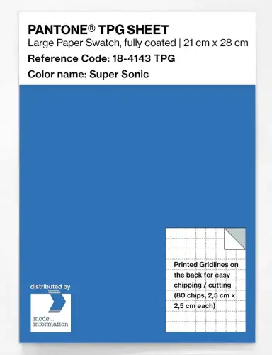 PANTONE® TPG SHEET 18-4143 TPG Super Sonic