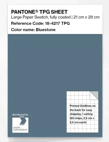 PANTONE® TPG SHEET 18-4217 TPG Bluestone