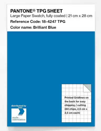 PANTONE® TPG SHEET 18-4247 TPG Brilliant Blue