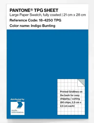 PANTONE® TPG SHEET 18-4250 TPG Indigo Bunting