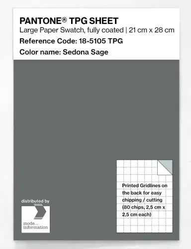 PANTONE® TPG SHEET 18-5105 TPG Sedona Sage