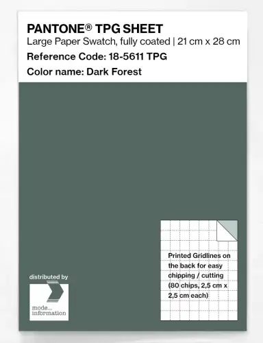 PANTONE® TPG SHEET 18-5611 TPG Dark Forest