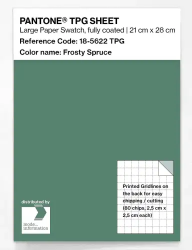 PANTONE® TPG SHEET 18-5622 TPG Frosty Spruce