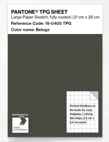 PANTONE® TPG SHEET 19-0405 TPG Beluga