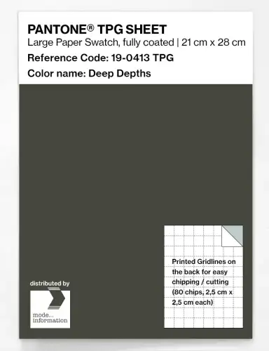 PANTONE® TPG SHEET 19-0413 TPG Deep Depths