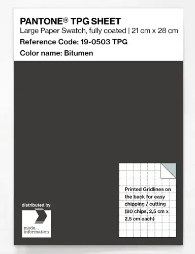 PANTONE® TPG SHEET 19-0503 TPG Bitumen