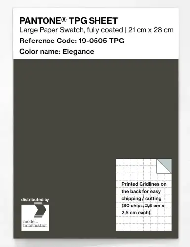 PANTONE® TPG SHEET 19-0505 TPG Elegance