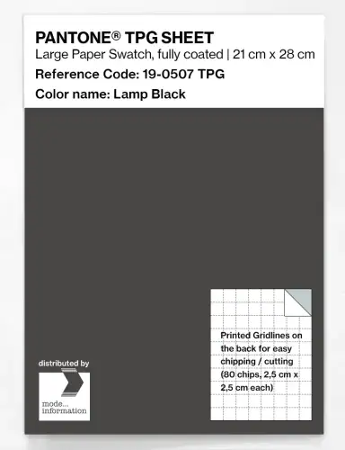 PANTONE® TPG SHEET 19-0507 TPG Lamp Black