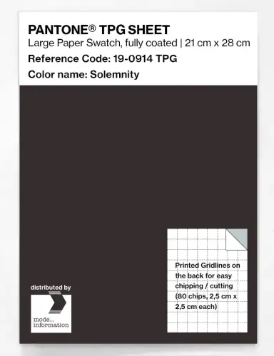 Artikelbild des Artikels “PANTONE® TPG SHEET 19-0914 TPG Solemnity “