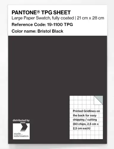 PANTONE® TPG SHEET 19-1100 TPG Bristol Black