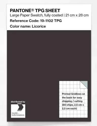 PANTONE® TPG SHEET 19-1102 TPG Licorice