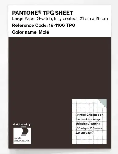 PANTONE® TPG SHEET 19-1106 TPG Molé
