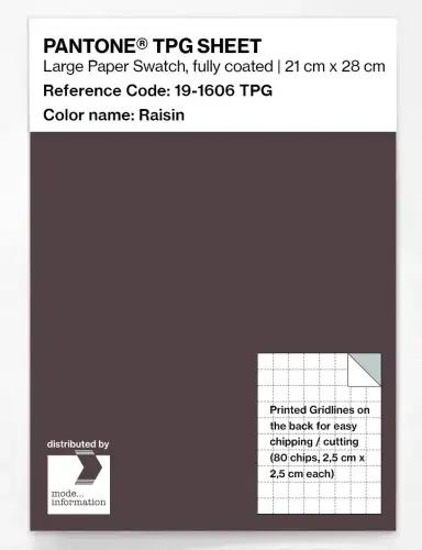 PANTONE® TPG SHEET 19-1606 TPG Raisin