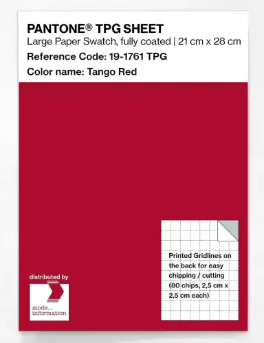 PANTONE® TPG SHEET 19-1761 TPG Tango Red