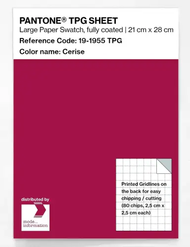 PANTONE® TPG SHEET 19-1955 TPG Cerise
