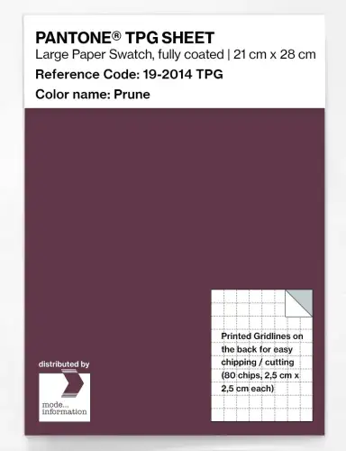 PANTONE® TPG SHEET 19-2014 TPG Prune