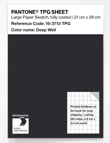 PANTONE® TPG SHEET 19-3713 TPG Deep Well