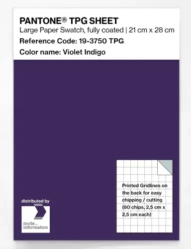 PANTONE® TPG SHEET 19-3750 TPG Violet Indigo