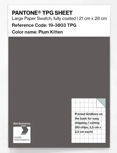 PANTONE® TPG SHEET 19-3803 TPG Plum Kitten