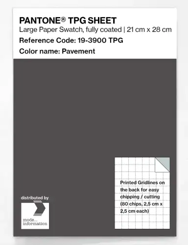 PANTONE® TPG SHEET 19-3900 TPG Pavement