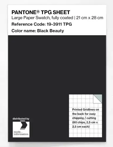 PANTONE® TPG SHEET 19-3911 TPG Black Beauty