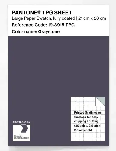 PANTONE® TPG SHEET 19-3915 TPG Graystone