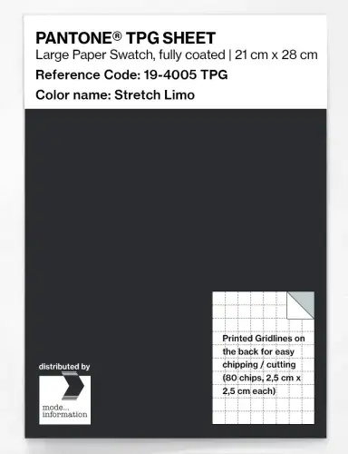 PANTONE® TPG SHEET 19-4005 TPG Stretch Limo