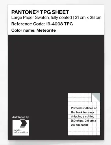 PANTONE® TPG SHEET 19-4008 TPG Meteorite