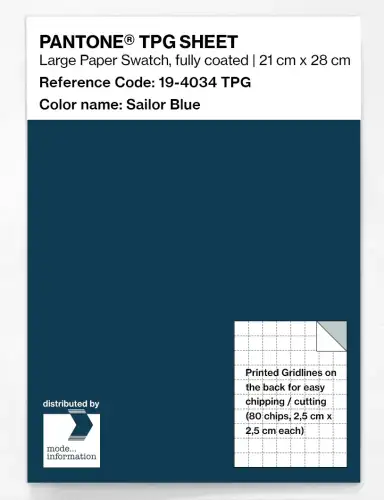 PANTONE® TPG SHEET 19-4034 TPG Sailor Blue