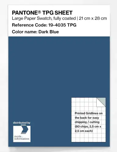 PANTONE® TPG SHEET 19-4035 TPG Dark Blue