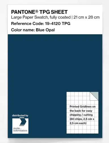 PANTONE® TPG SHEET 19-4120 TPG Blue Opal