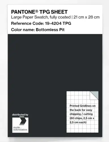 PANTONE® TPG SHEET 19-4204 TPG Bottomless Pit