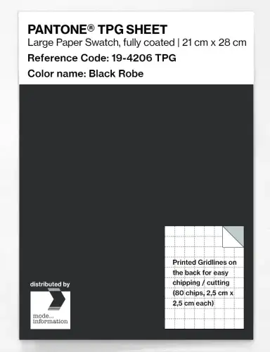 Artikelbild des Artikels “PANTONE® TPG SHEET 19-4206 TPG Black Robe “
