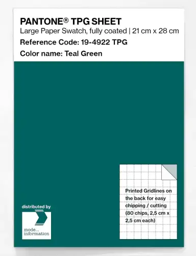 PANTONE® TPG SHEET 19-4922 TPG Teal Green