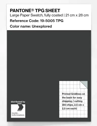 PANTONE® TPG SHEET 19-5005 TPG Unexplored