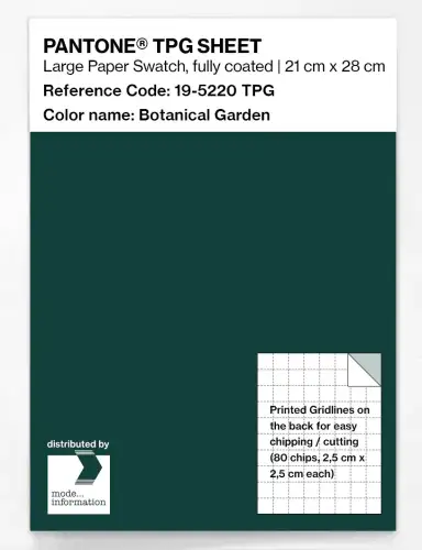 PANTONE® TPG SHEET 19-5220 TPG Botanical Garden