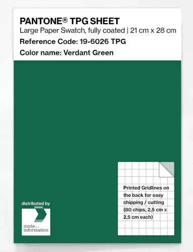 PANTONE® TPG SHEET 19-6026 TPG Verdant Green