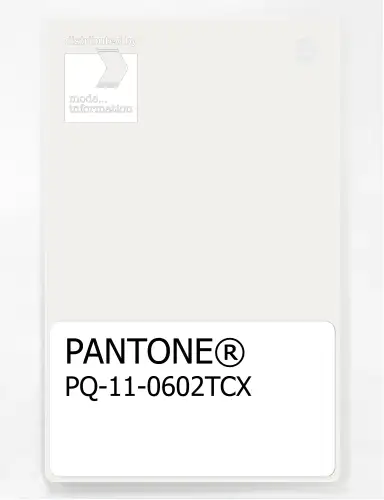 PANTONE® PLASTIC STANDARD CHIP PQ 11-0602 TCX Snow White