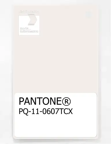 PANTONE® PLASTIC STANDARD CHIP PQ 11-0607 TCX Sugar Swizzle