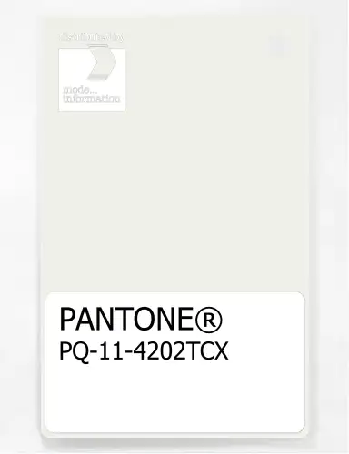 PANTONE® PLASTIC STANDARD CHIP PQ 11-4202 TCX Star White
