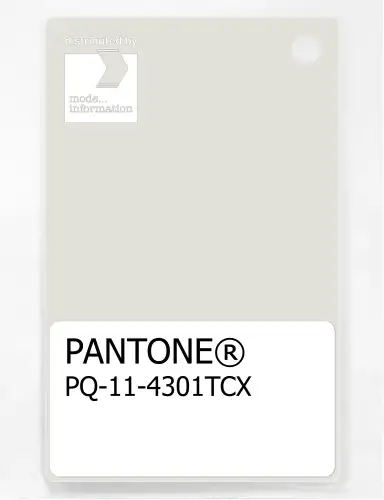 PANTONE® PLASTIC STANDARD CHIP PQ 11-4301 TCX Lily White