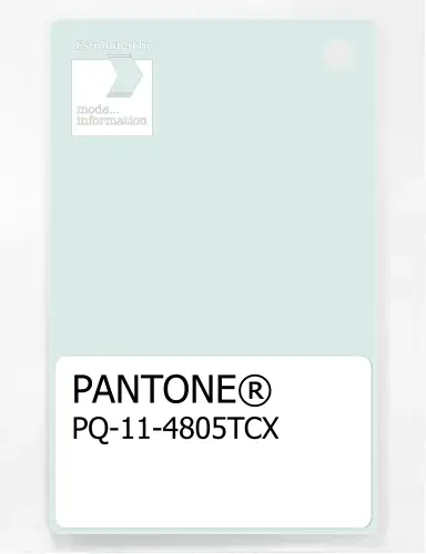 PANTONE® PLASTIC STANDARD CHIP PQ 11-4805 TCX Hint of Mint