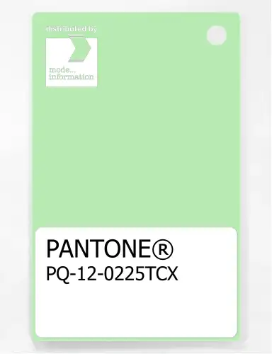 PANTONE® PLASTIC STANDARD CHIP PQ 12-0225 TCX Patina Green